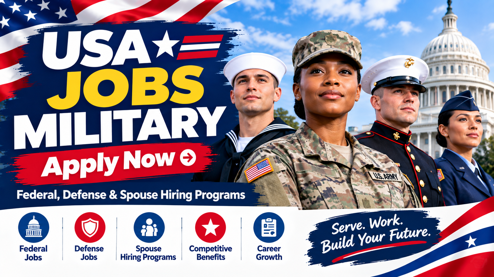USA Jobs Military Apply Now — Federal, Defense & Spouse Hiring Programs